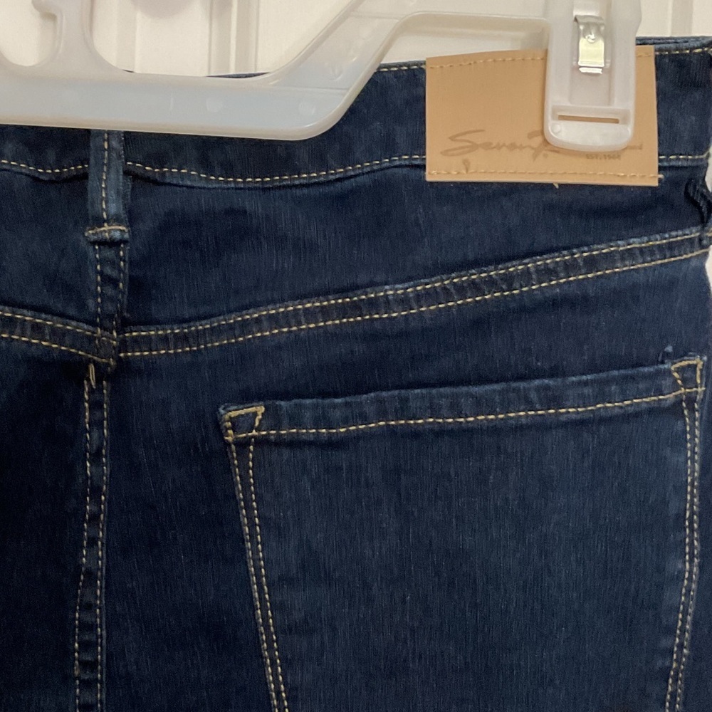 Seven7 Women's Dark Blue Skinny Jeans - Picture 4 of 6